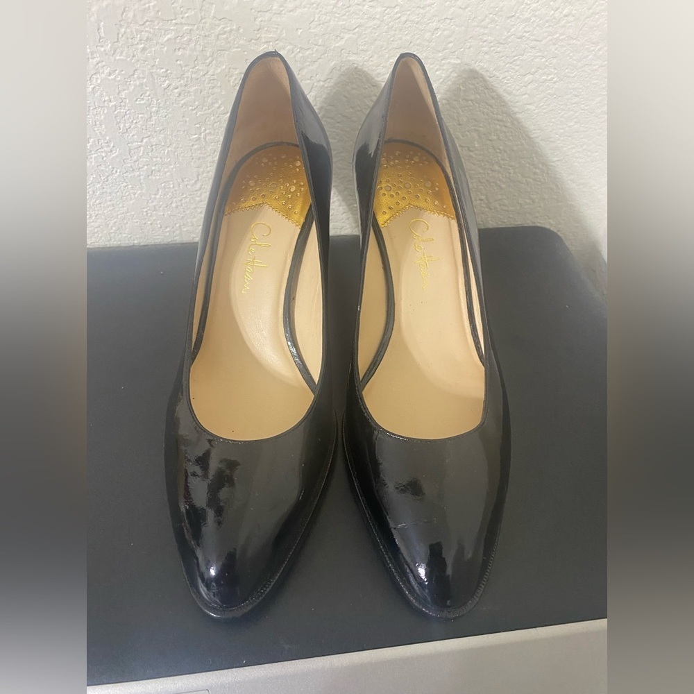 Cole Hann Nike Air Black Patent Leather Pumps - Women size 7.5